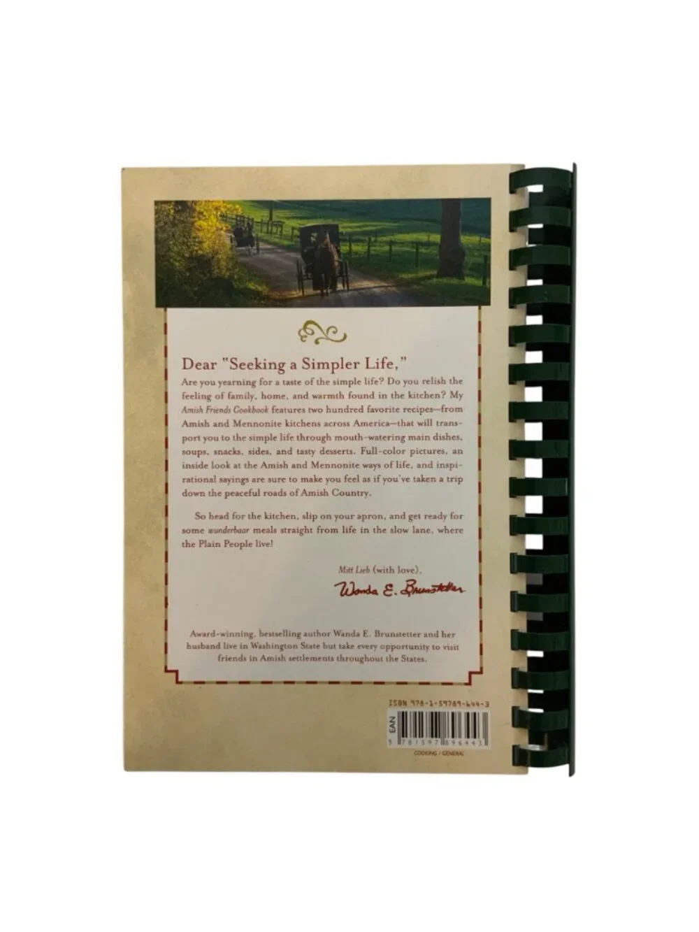 Wanda E Brunstetters Amish Friends Cookbook 200 Recipes 2007 Spiral Bound